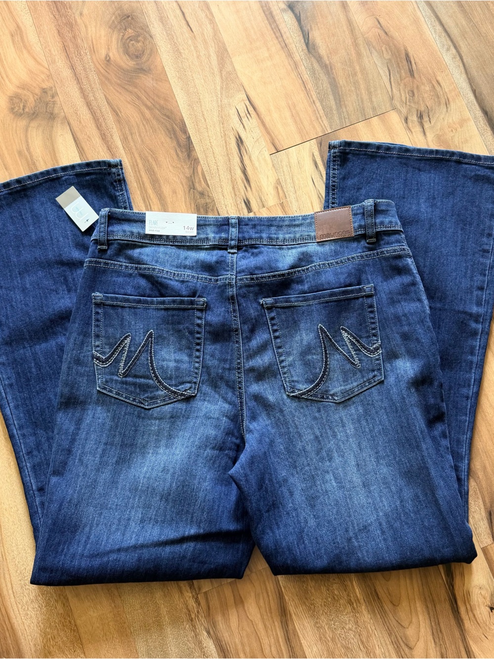 Maurices Navy Flare Leg Jeans - Picture 4 of 6